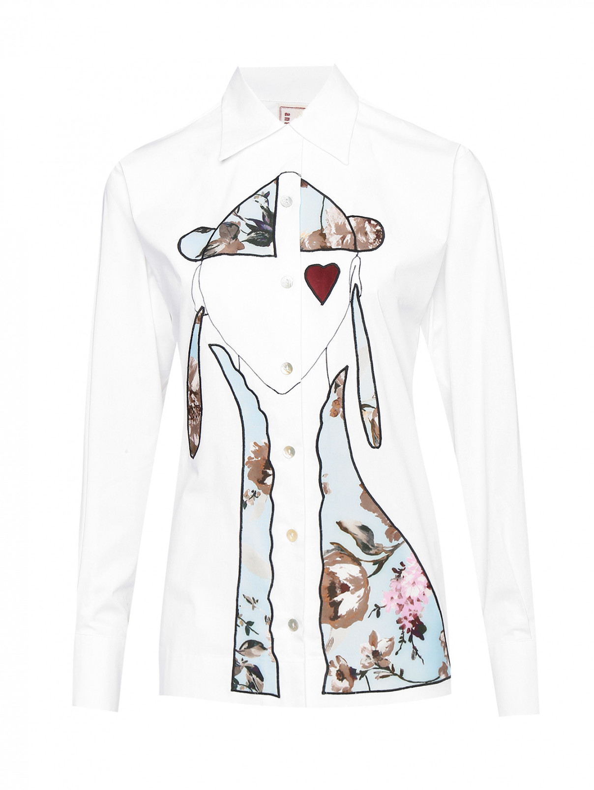 Рубашка Antonio Marras  –  Общий вид  – Цвет:  Белый