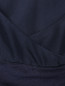 Атласная футболка из шелка комбинированного кроя TWINSET  –  Деталь