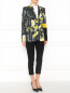 Пиджак из хлопка с цветочным узором Jean Paul Gaultier  –  Модель Общий вид