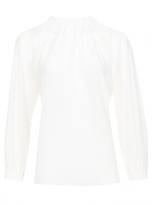 Блуза из шелка свободного кроя - Общий вид