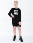 Платье трикотажное с аппликацией Givenchy  –  МодельОбщийВид