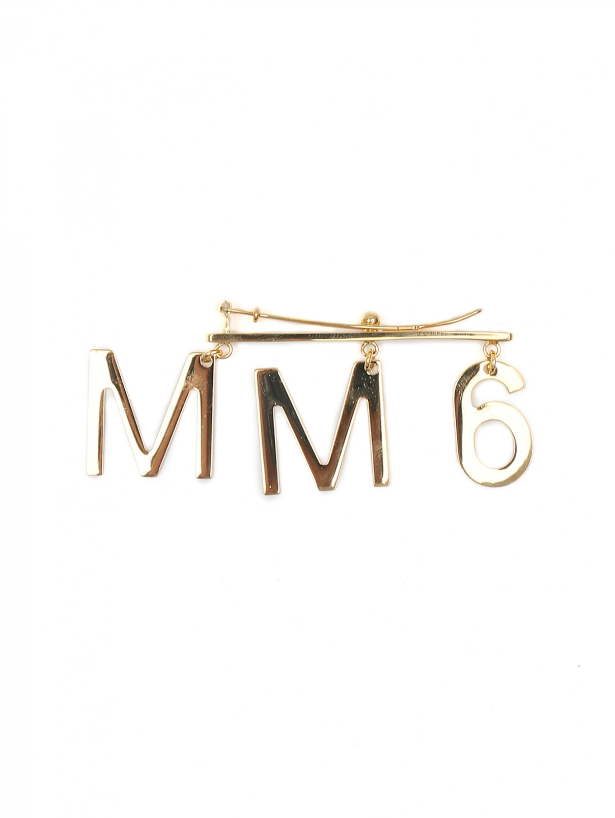 Заколка для волос из металла MM6  –  Общий вид  – Цвет:  Золотой