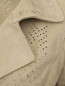 Куртка из кожи с бахромой и перфорацией Ermanno Scervino  –  Деталь