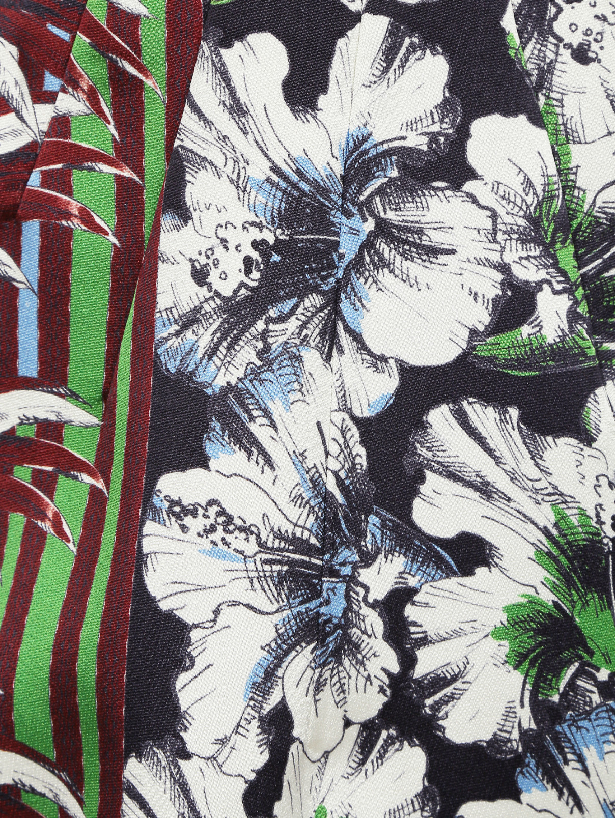 Платье-миди из смешанного шелка с цветочным узором Aquilano Rimondi  –  Деталь  – Цвет:  Черный