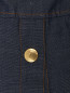 Юбка-миди из хлопка и льна с карманами Moschino Boutique  –  Деталь