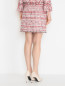 Фактурная юбка с бахромой и декоративной отделкой Karl Lagerfeld  –  МодельВерхНиз1