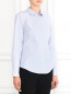 Рубашка из хлопка со скрытой планкой Max&Co  –  Модель Верх-Низ