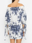 Платье из хлопка с цветочным узором Sonia Rykiel  –  МодельВерхНиз1