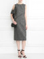 Платье из шерсти асимметричного кроя с драпировкой Maison Margiela  –  Модель Общий вид