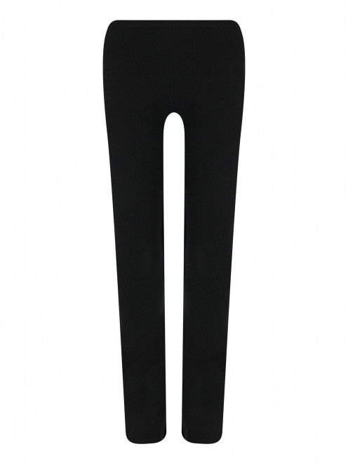 Трикотажные брюки из шерсти и кашемира на резинке - Общий вид