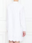 Платье-рубашка из хлопка с вышивкой Burberry  –  МодельВерхНиз1