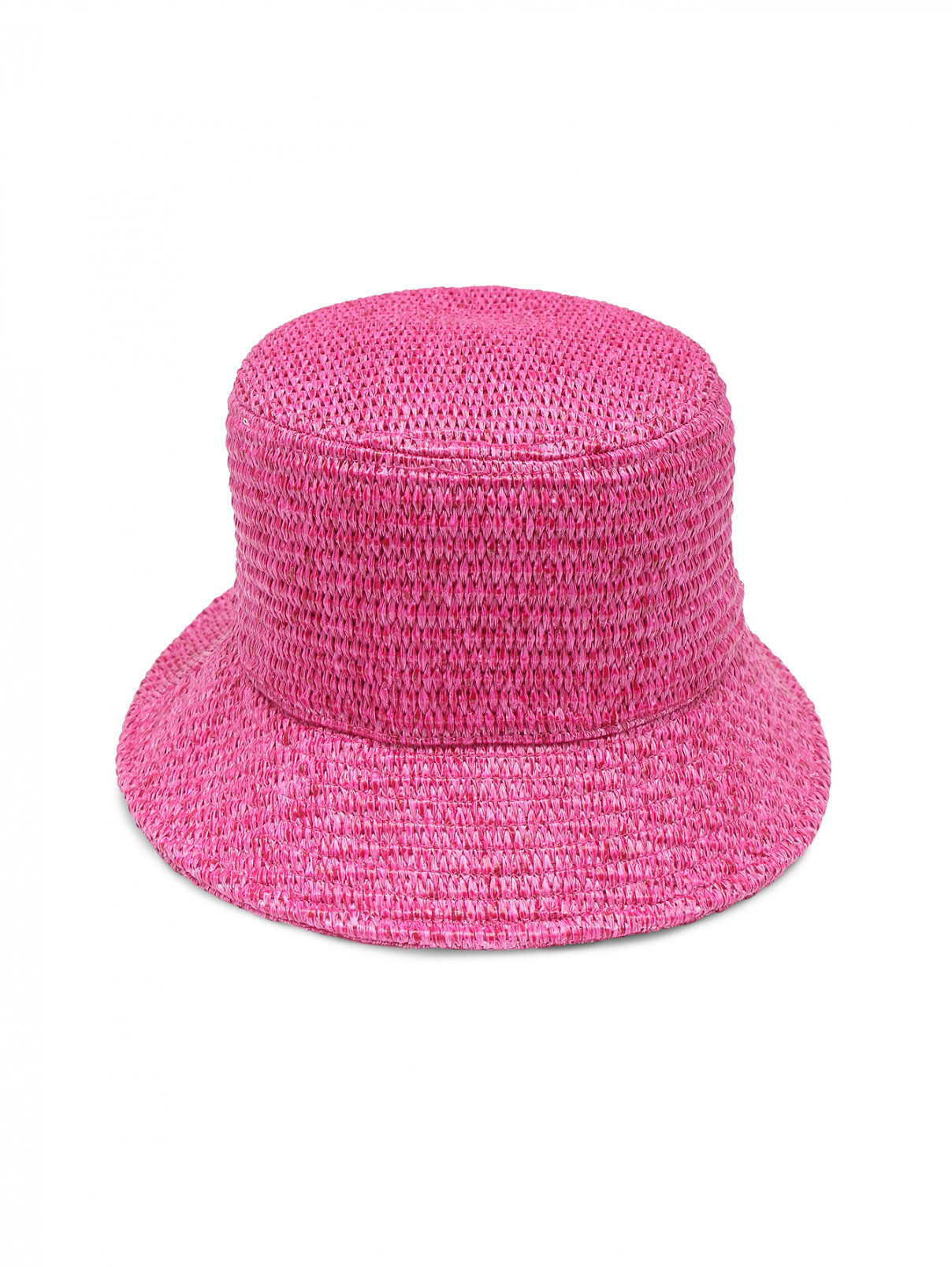 Шляпа плетеная с узкими полями Weekend Max Mara  –  Общий вид  – Цвет:  Розовый