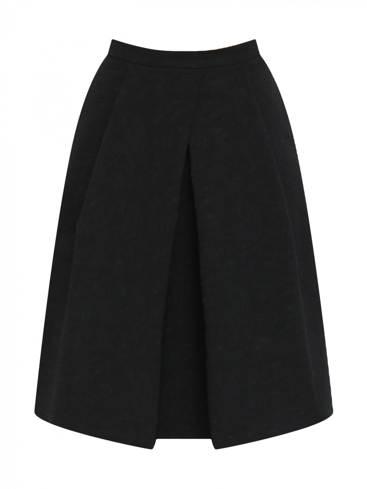 Юбка с боковыми карманами Moschino Boutique  –  Общий вид  – Цвет:  Черный