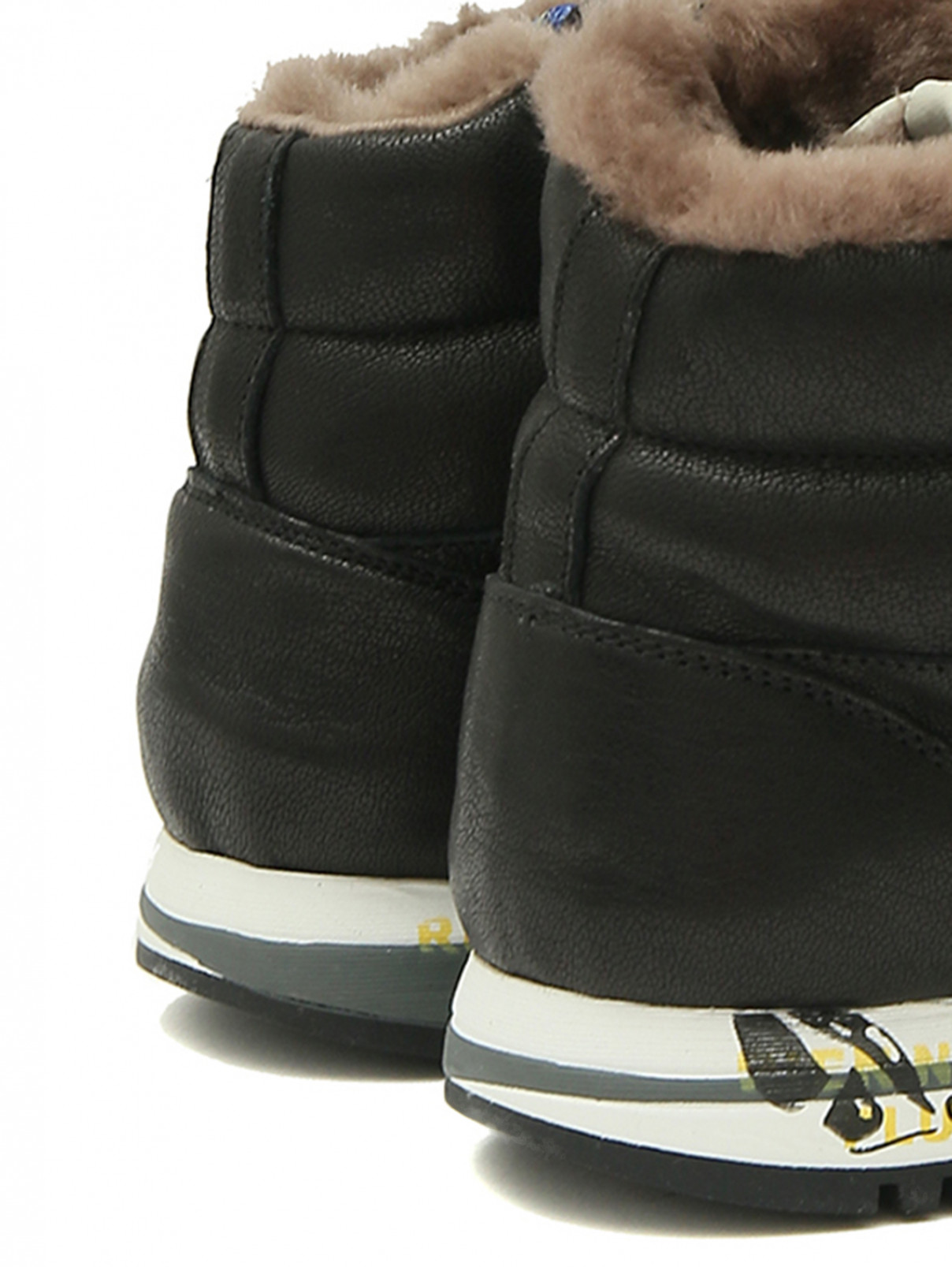 Утепленные ботинки из кожи Premiata will be  –  Деталь1  – Цвет:  Черный