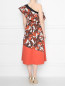 Платье хлопковое, с цветочным узором Marina Rinaldi  –  МодельВерхНиз1