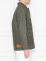 Куртка хлопковая с контрастной строчкой, на кнопках Ami  –  МодельВерхНиз2