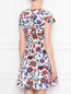 Платье из хлопка с цветочным принтом Max&Co  –  МодельВерхНиз1