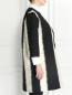 Пальто из хлопка и шелка с узором Marina Rinaldi  –  Модель Верх-Низ2