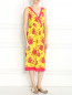 Платье из шелка с цветочным узором P.A.R.O.S.H.  –  Модель Общий вид