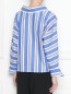 Блуза из хлопка с узором полоска Stella Jean  –  МодельВерхНиз1