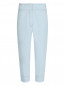 Укороченные джинсы из льна и хлопка с контрастной отделкой Sportmax  –  Общий вид