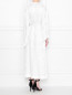 Платье из смешаного шелка с узором Alexachung  –  МодельВерхНиз1