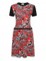 Платье из хлопка с цветочным узором Red Valentino  –  Общий вид