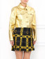 Укороченная куртка с золотой фурнитурой Moschino  –  Модель Верх-Низ