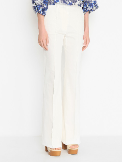  Расклешенные брюки из хлопка Sportmax - МодельВерхНиз