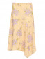 Юбка из шелка с цветочным узором декорированная пайетками Michael Kors  –  Общий вид