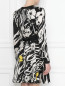 Платье с запахом из шелка с цветочным принтом Etro  –  МодельВерхНиз1