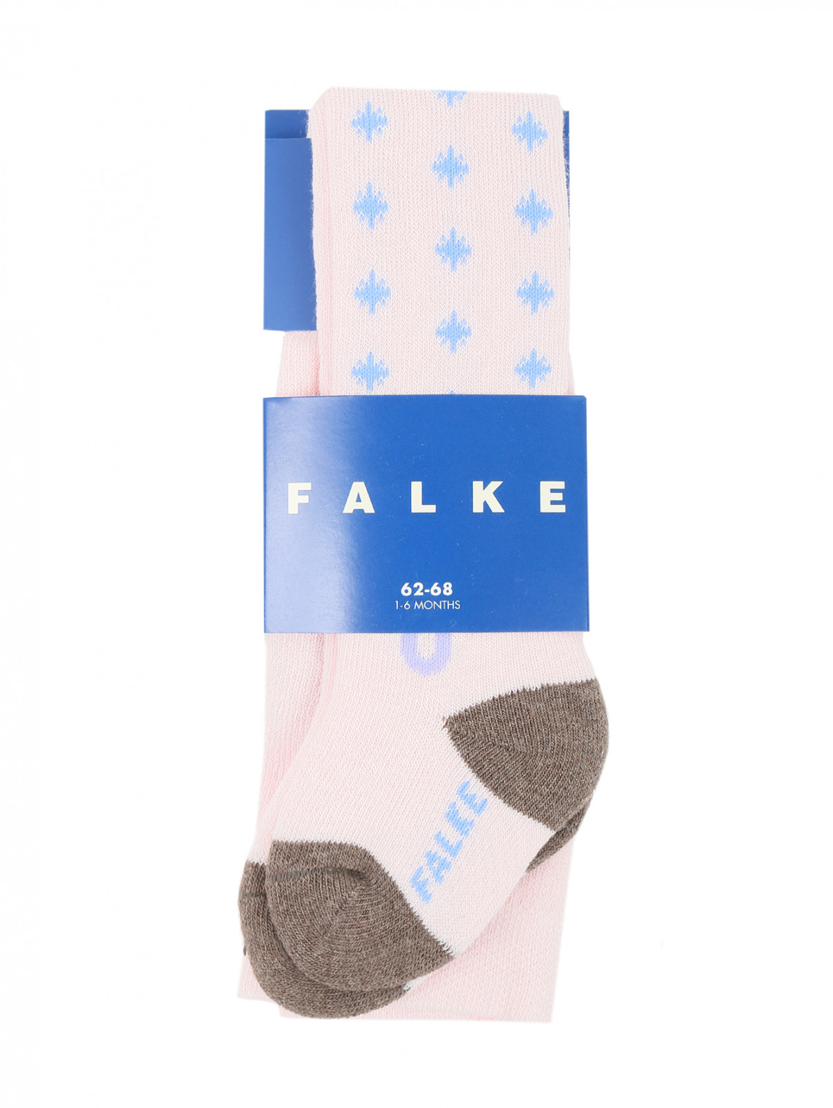 Плотные колготки с узором Falke  –  Общий вид  – Цвет:  Розовый