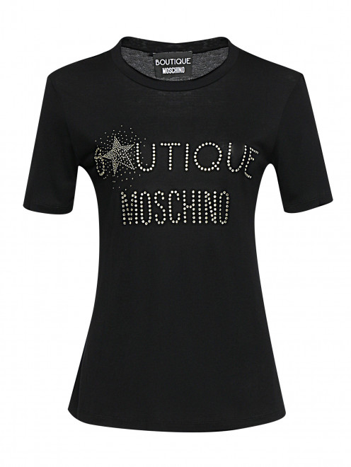 Футболка с аппликацией BOUTIQUE MOSCHINO - Общий вид