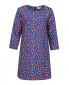 Платье-мини прямого фасона с принтом и боковыми карманами Suncoo  –  Общий вид