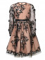 Платье с пышной юбкой расшитое паейтками Aletta  –  Общий вид