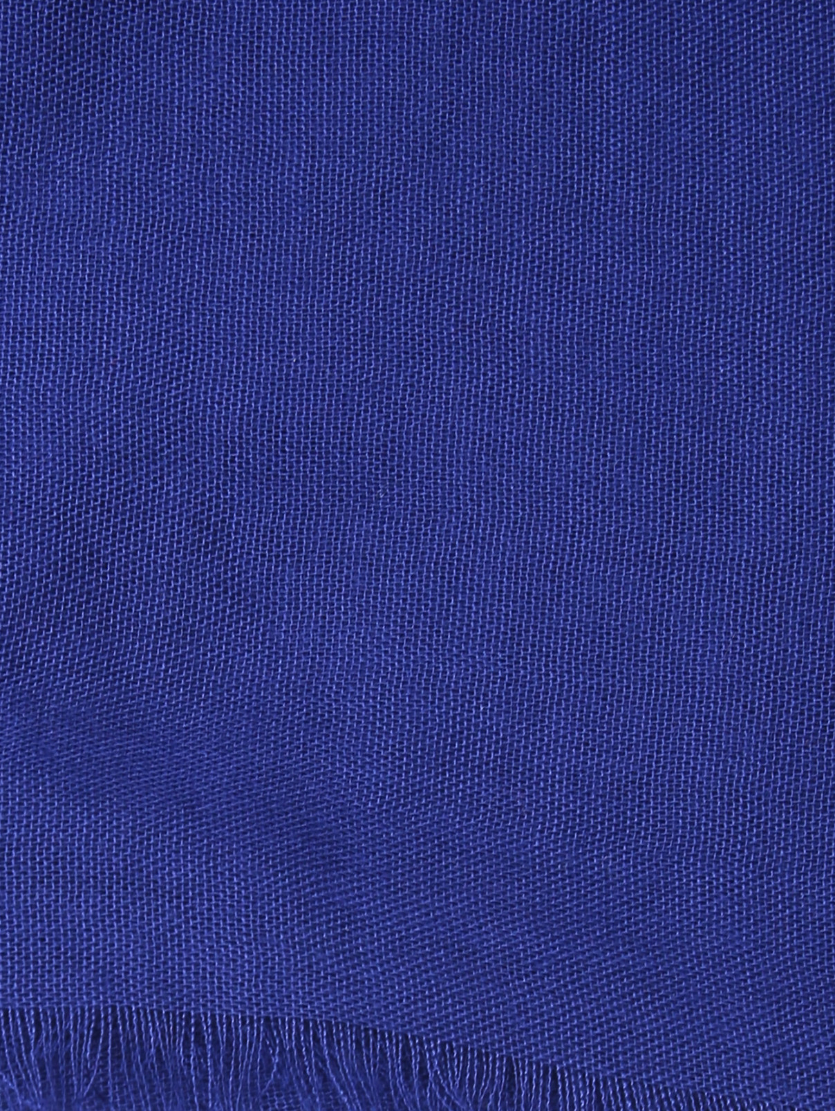 Шарф из модала с бахромой Weekend Max Mara  –  Деталь  – Цвет:  Синий