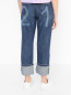 Прямые джинсы с подворотами N21  –  МодельВерхНиз1