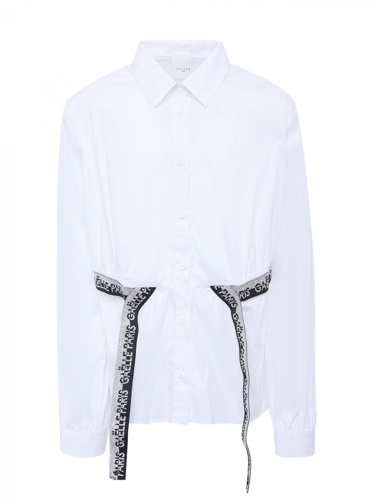 Хлопковая блуза с длинным рукавом Gaelle  –  Общий вид  – Цвет:  Белый