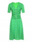 Платье из шелка с узором P.A.R.O.S.H.  –  Общий вид