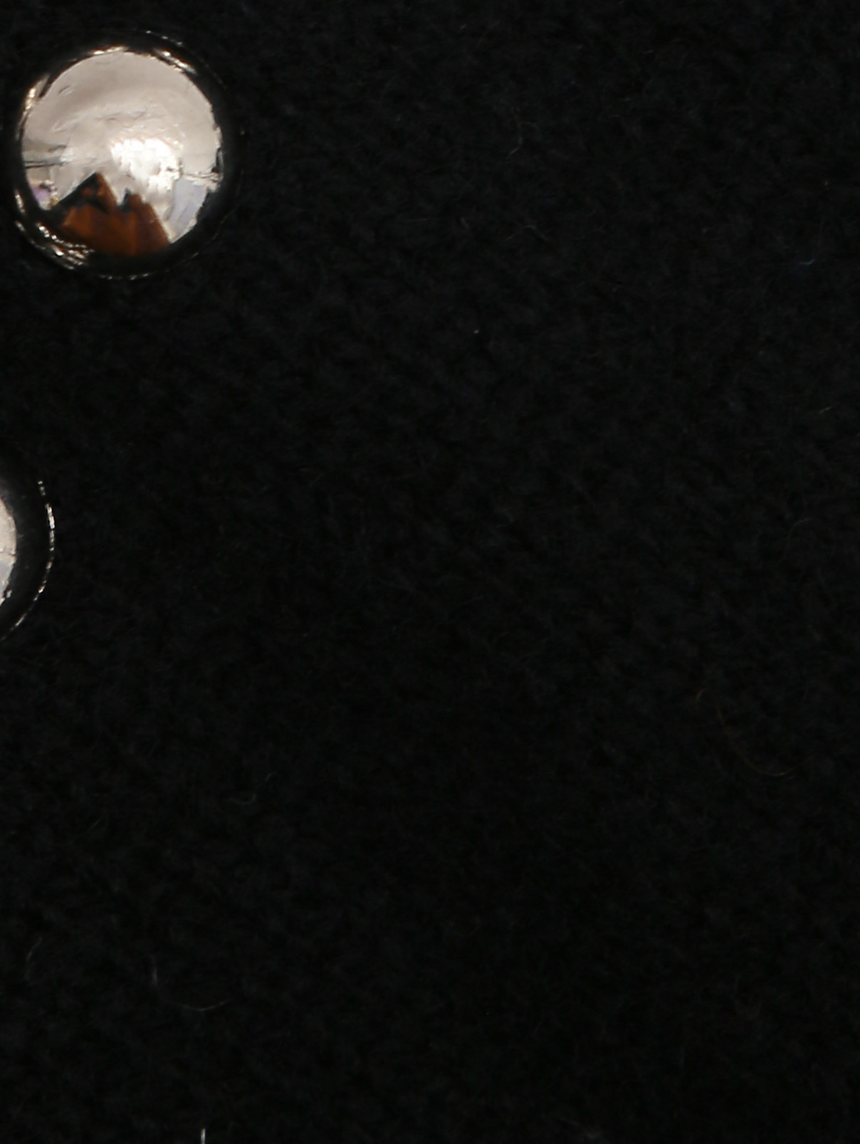 Трикотажное платье с металлическим декором Diesel  –  Деталь  – Цвет:  Черный