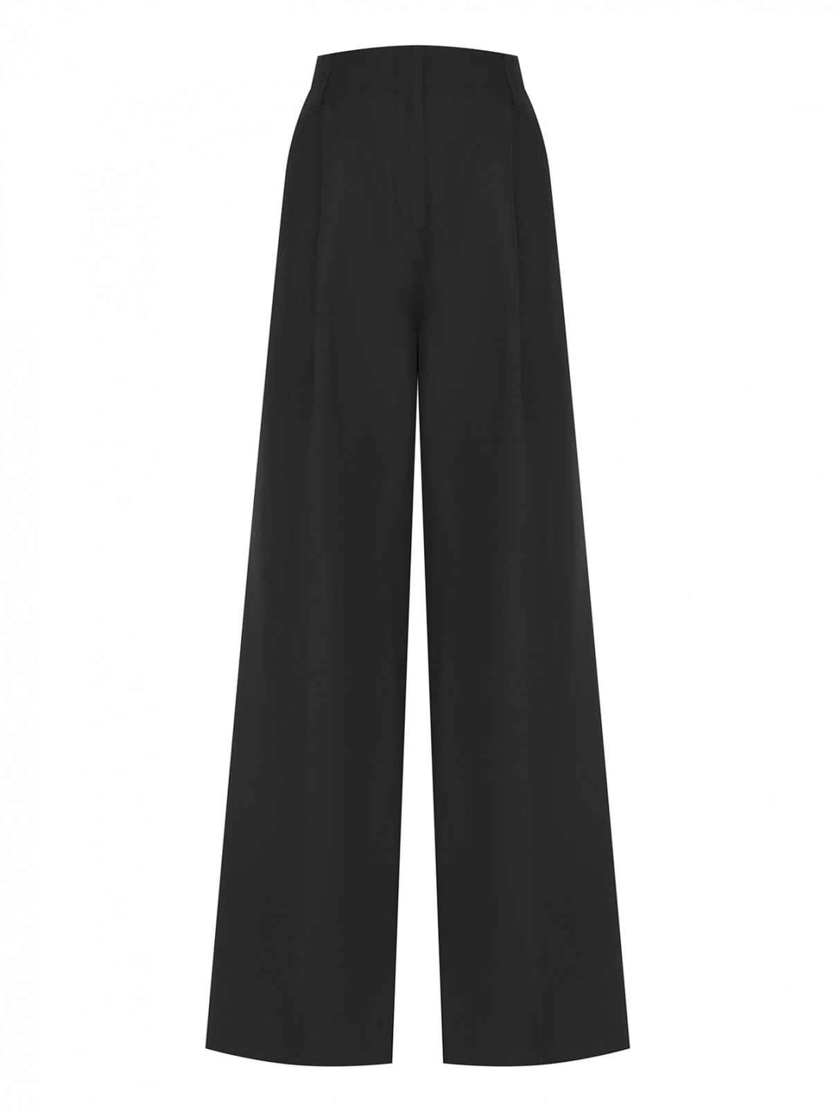 Широкие брюки с карманами Dorothee Schumacher  –  Общий вид  – Цвет:  Черный
