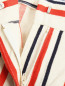 Укороченные свободные брюки из льна и хлопка с узором "полоска" Moschino  –  Деталь1