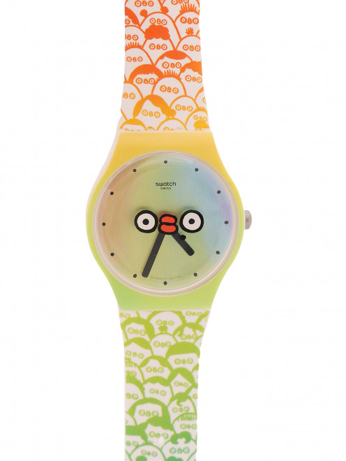 Кварцевые часы на браслете из силикона Swatch - Общий вид