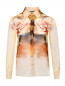 Блуза из шелка с отложным воротником Alberta Ferretti  –  Общий вид