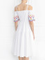 Платье из хлопка с коротким рукавом I'M Isola Marras  –  Модель Верх-Низ1
