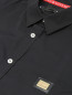 Рубашка из хлопка с логотипом Moschino Love  –  Деталь