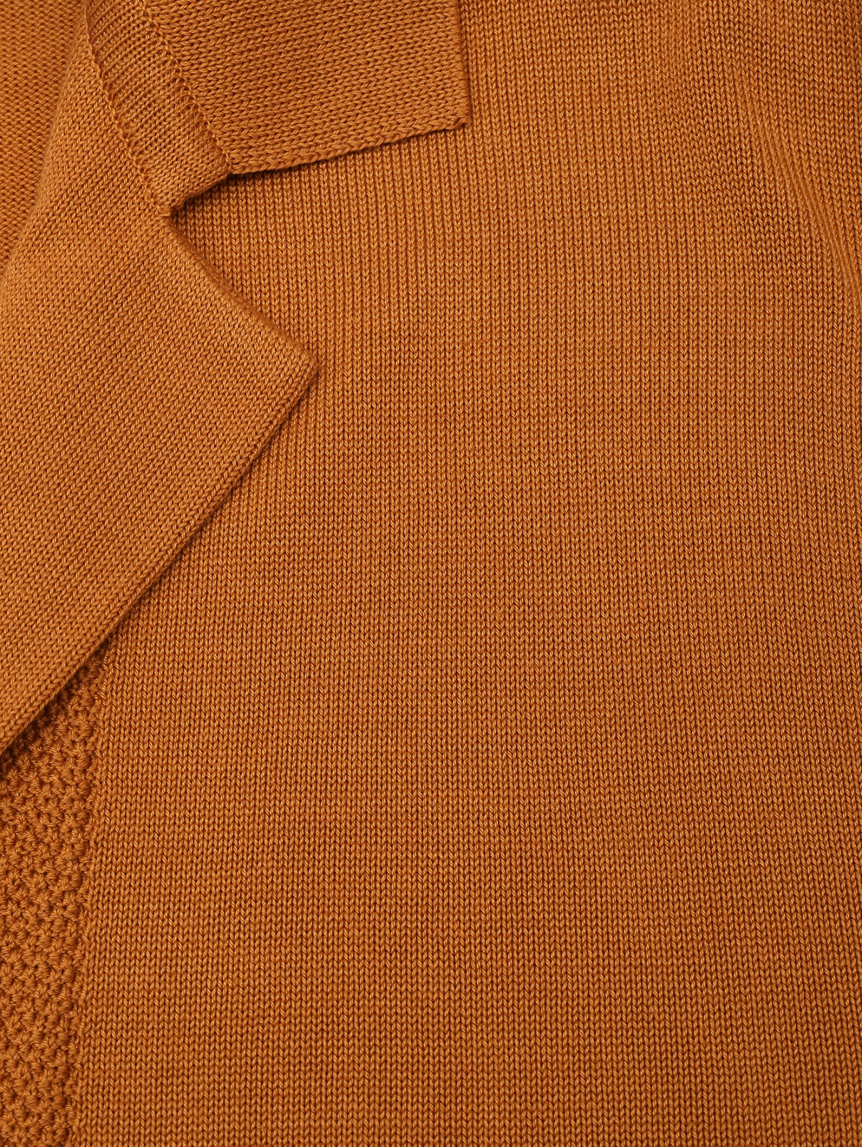 Кардиган из хлопка на пуговицах с карманами LARDINI  –  Деталь  – Цвет:  Оранжевый
