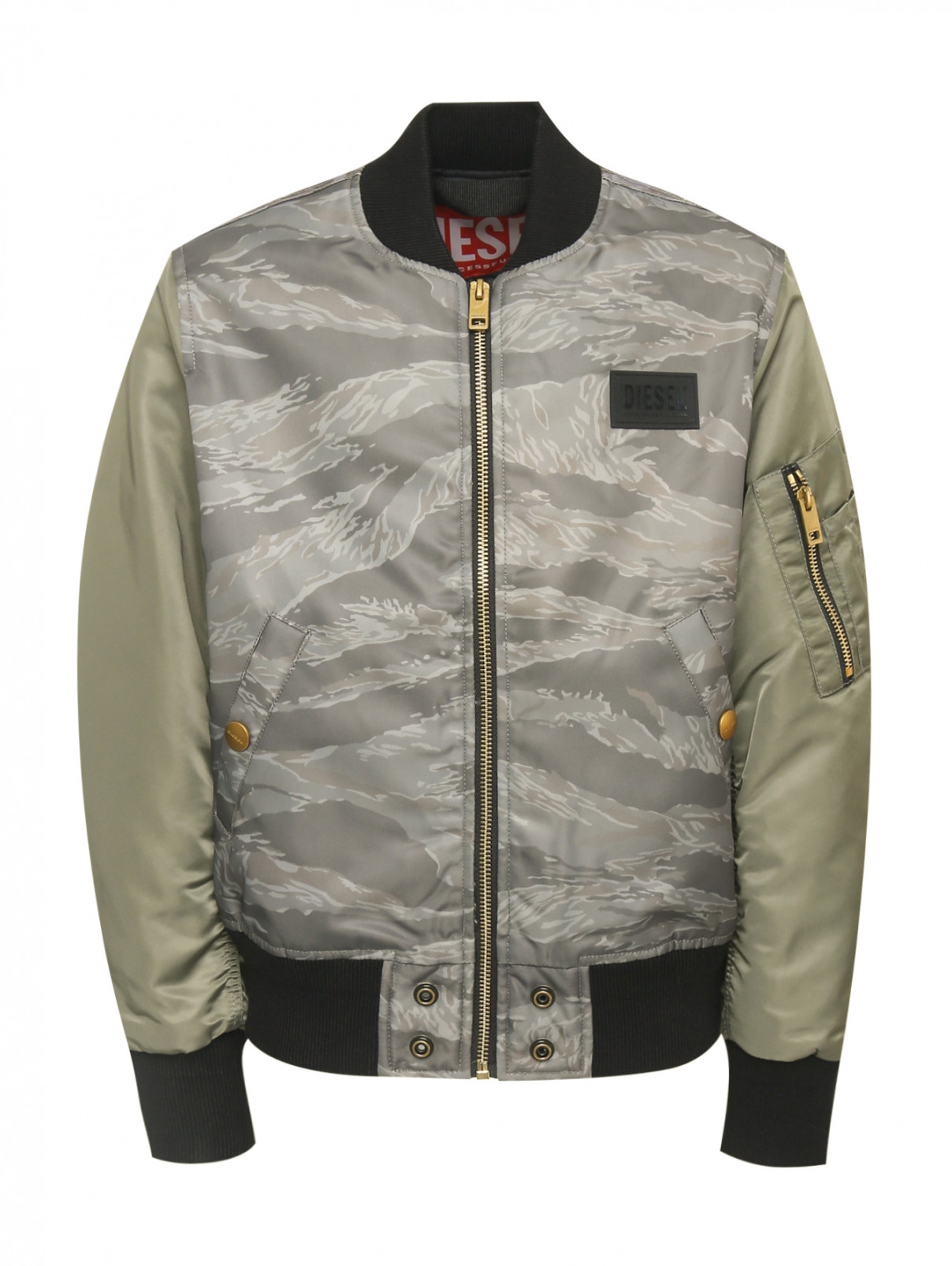 Куртка с узором "милитари" Diesel  –  Общий вид  – Цвет:  Узор