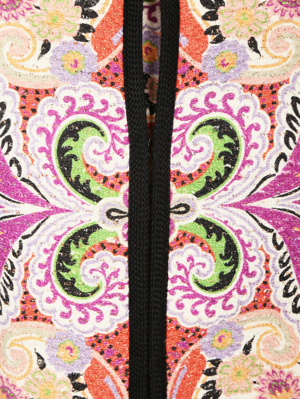 Легкое пальто из хлопка с абстрактным узором Etro  –  Деталь1  – Цвет:  Мультиколор