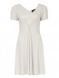 Платье из хлопка с вискозой с пуговицами на талии Emporio Armani  –  Общий вид